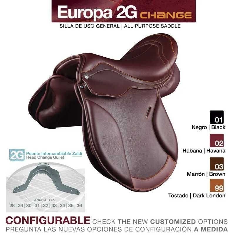 SILLA ZALDI USO GENERAL EUROPA 2G CHANGE PERSONALIZADA EN COLOR MARRÓN
