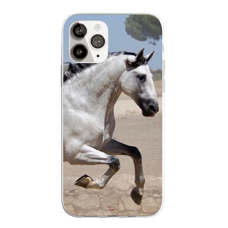 carcasa de teléfono con caballos tordos PRE iberianhorseshop