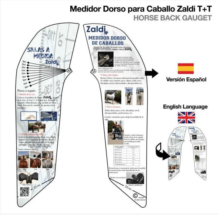 medidor del dorso para caballos iberianhorseshop