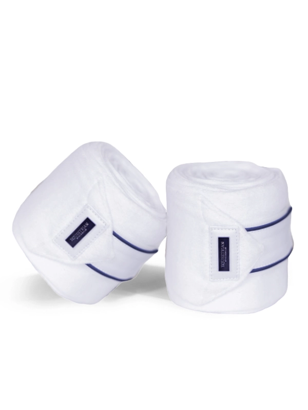 Fleece Bandages White Blue Meadow