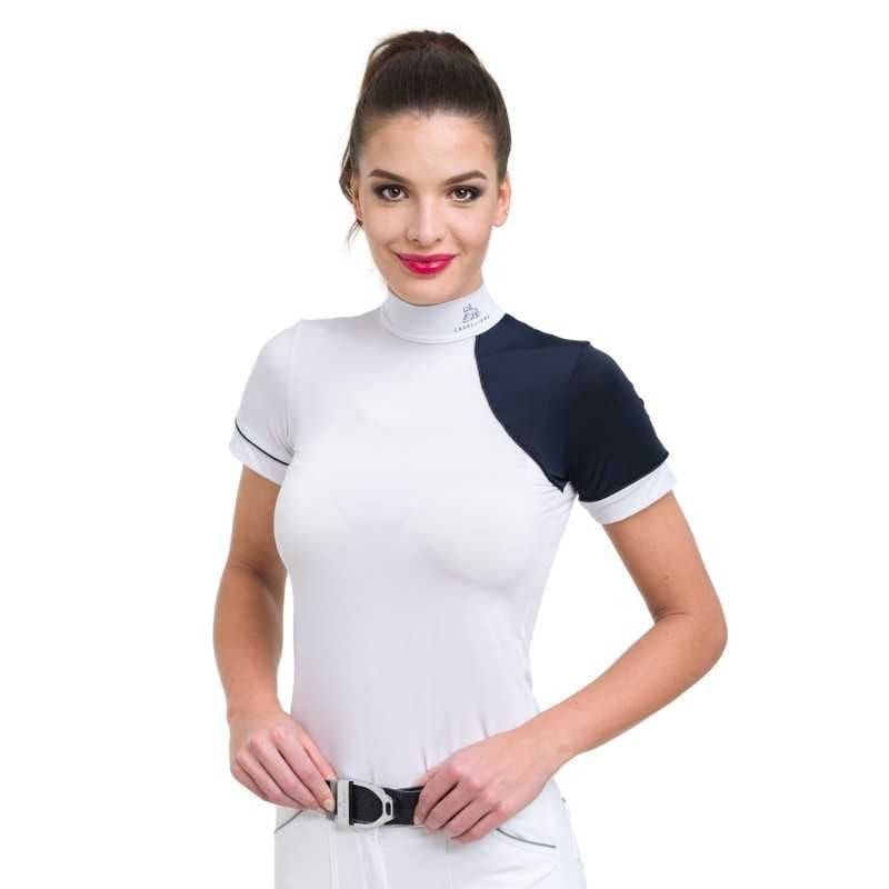 CAMISETA HIPICA DE CONCURSO SIMPLY DAME MANGA CORTA CAVALLIERA