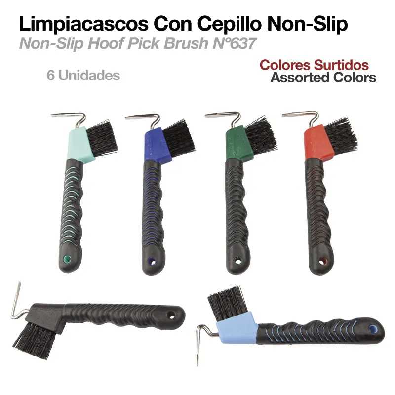 LIMPIACASCOS CON CEPILLO NON-SLIP 637 6uds