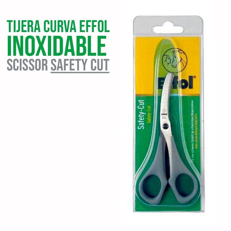 TIJERA CURVA INOX EFFOL SAFETY CUT