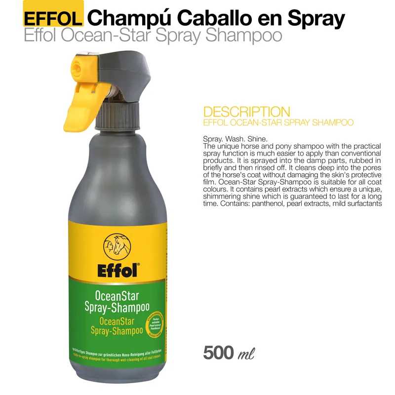 EFFOL CHAMPU CABALLO EN SPRAY OCEAN STAR 500ml