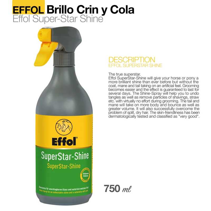 EFFOL BRILLO CRIN Y COLA SUPER STAR