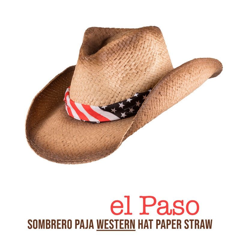 GORRO SOMBRERO PAJA WESTERN EL PASO 6H57