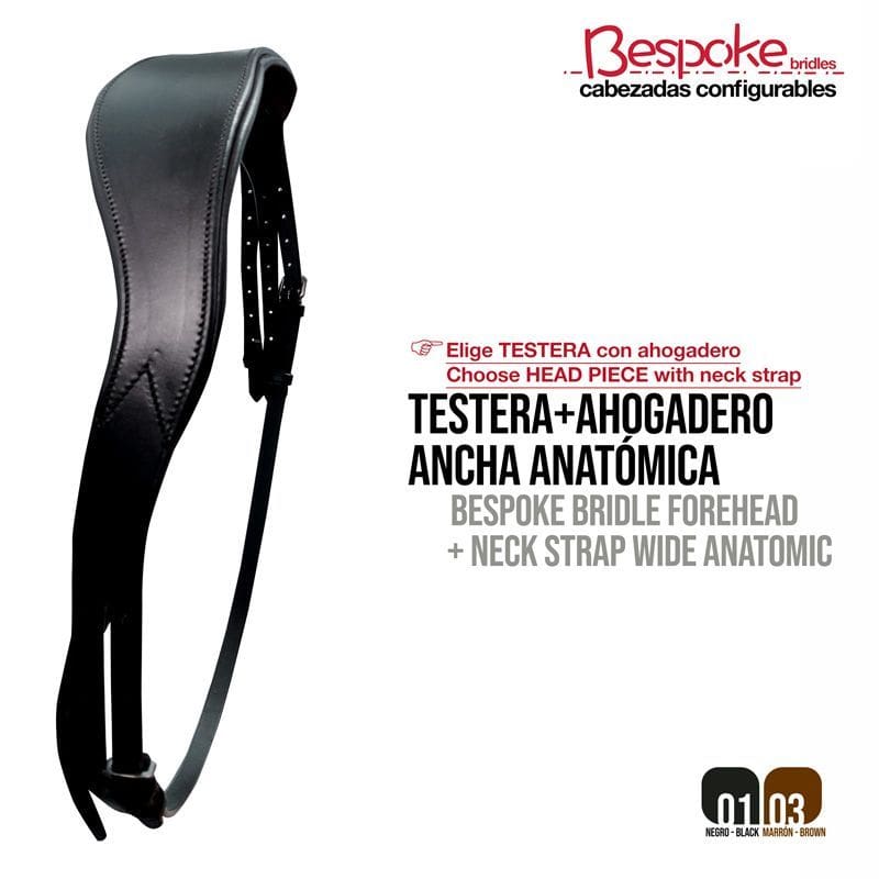 CABEZADA CONFIGURABLE TESTERA & AHOGADERO ANCHA ANATOMICA