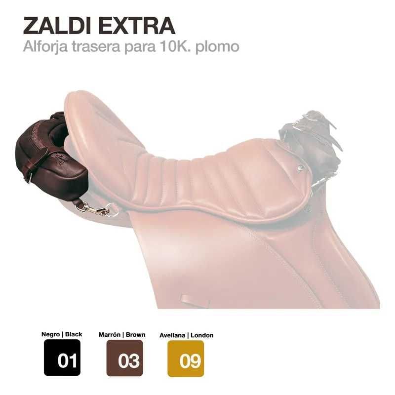 ALFORJA TRASERA ZALDI EXTRA PARA 10kg PLOMO