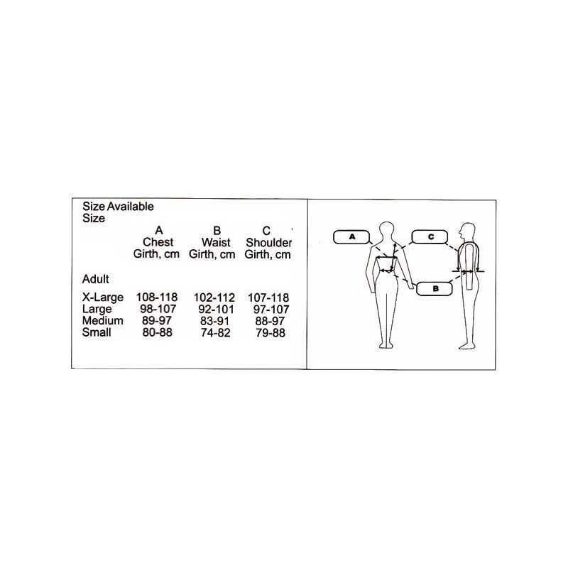 CHALECO PROTECTOR TATTINI ADULTO CREMALLERA