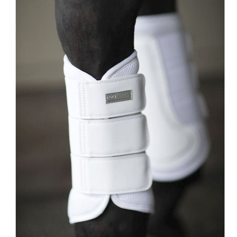 Classic Mesh Brushing Boots White Silver