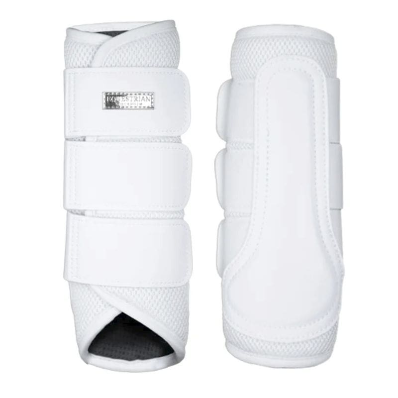 Classic Mesh Brushing Boots White Silver
