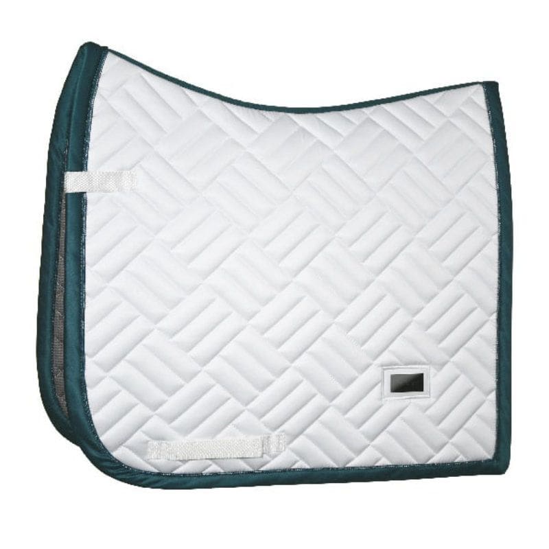Dressage Saddle Pad Modern White Dramatic Monday Full