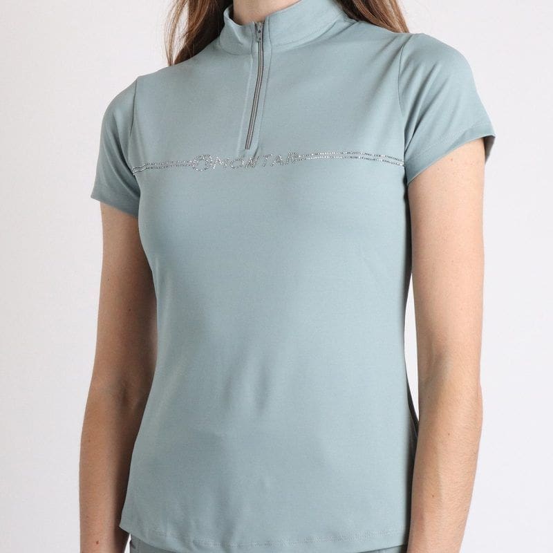 Polo manga corta MoAviana con logo de cristal en el pecho Turin