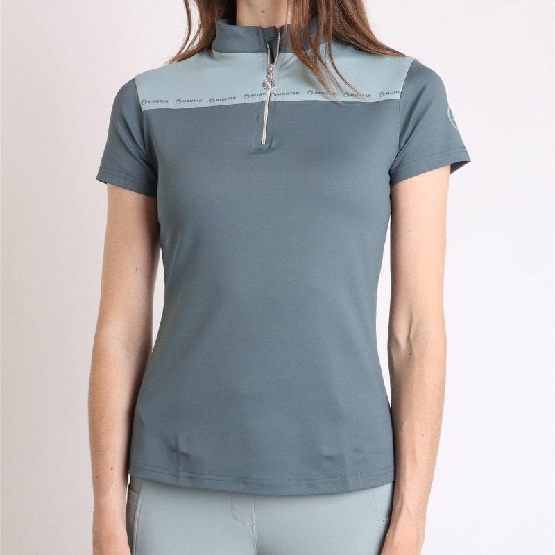 POLO MOLYRA CON LOGO ESTAMPADO EN COLOR JADE