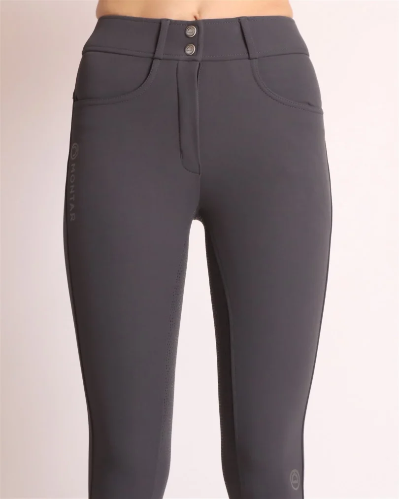 Breeches Megan Yati Tiro Alto Gris